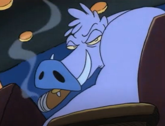 Cigar-Smoking Warthog (Rocko's Modern Life)