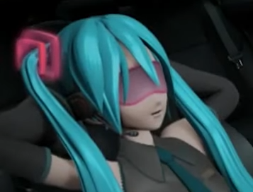 Toyota Corolla x Miku Hatsune - Miku Hatsune Sleeping