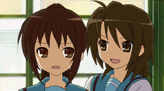 Kyonko + Female Itsuki Koizumi (Haruhi Suzumiya)