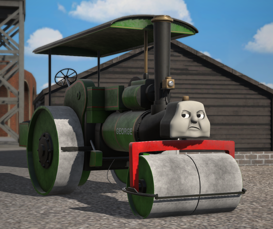 George the Steamroller  - Sodor Villains of her Voice actor (AndrewLeago)