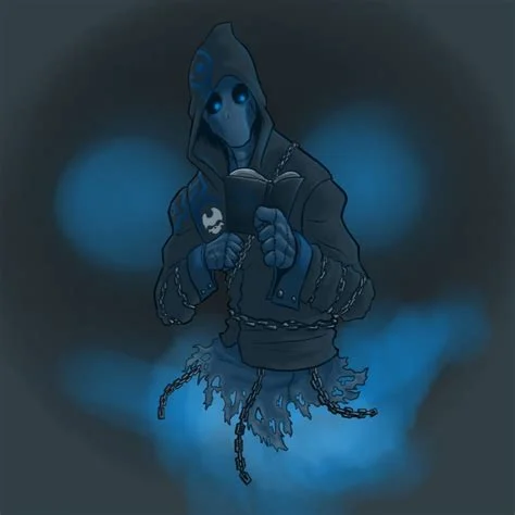 blue spooky