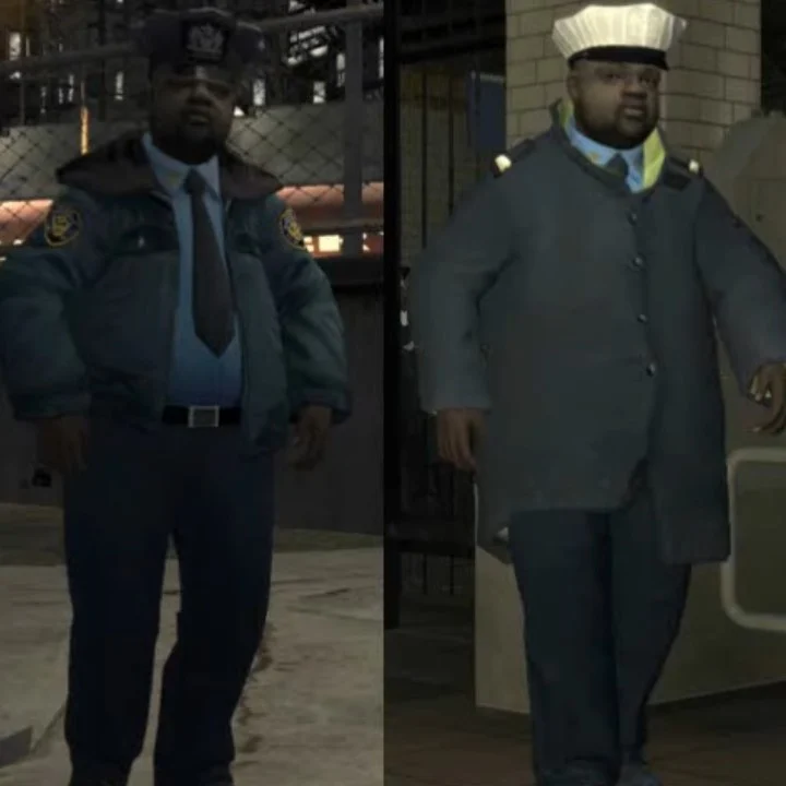 Grand Theft Auto 4 - MM FatCop 1 Black