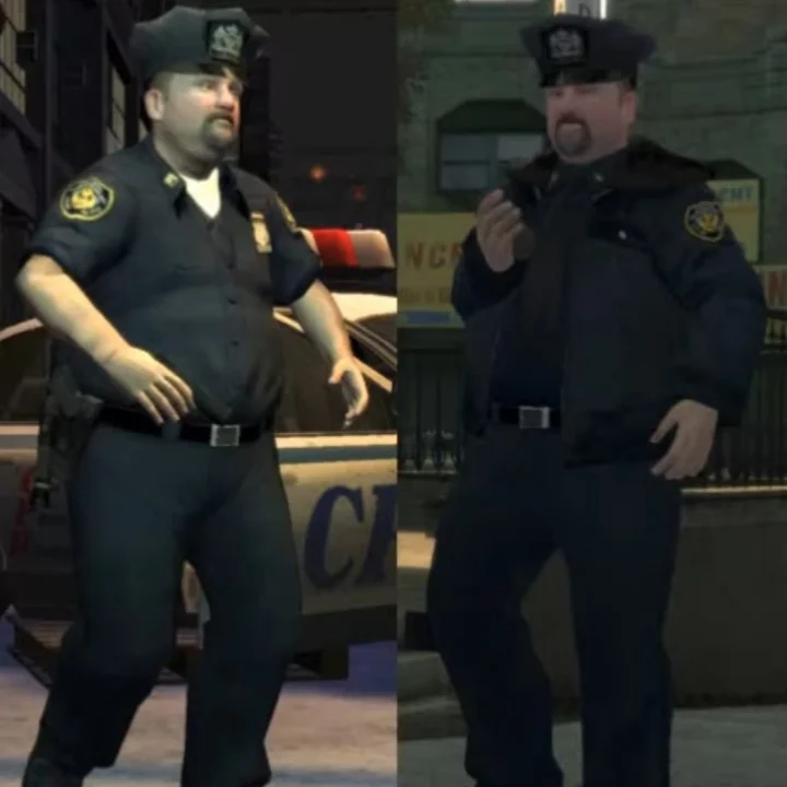 Grand Theft Auto 4 - MM FatCop 1 White