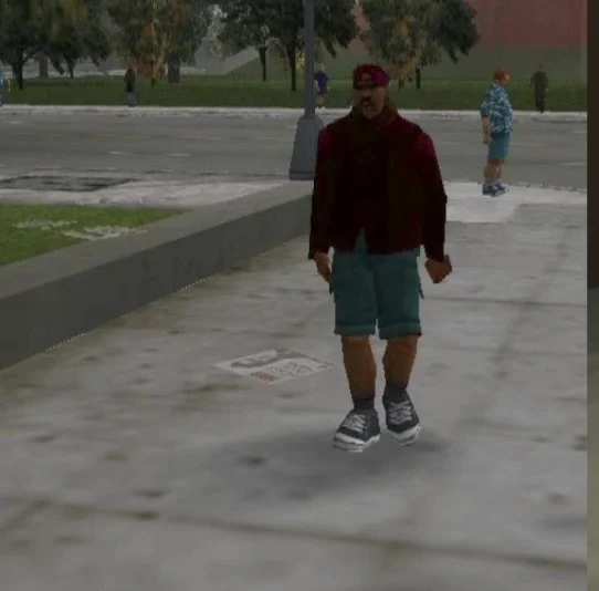 Black Pedestrian With Cap NPC (GTA 3)