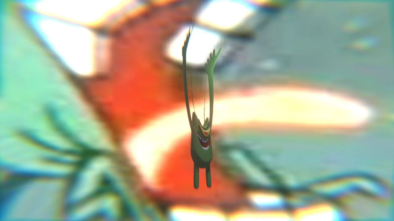 Literally "3 idiots reacting to Plankton having a stroke" as a Voice Model