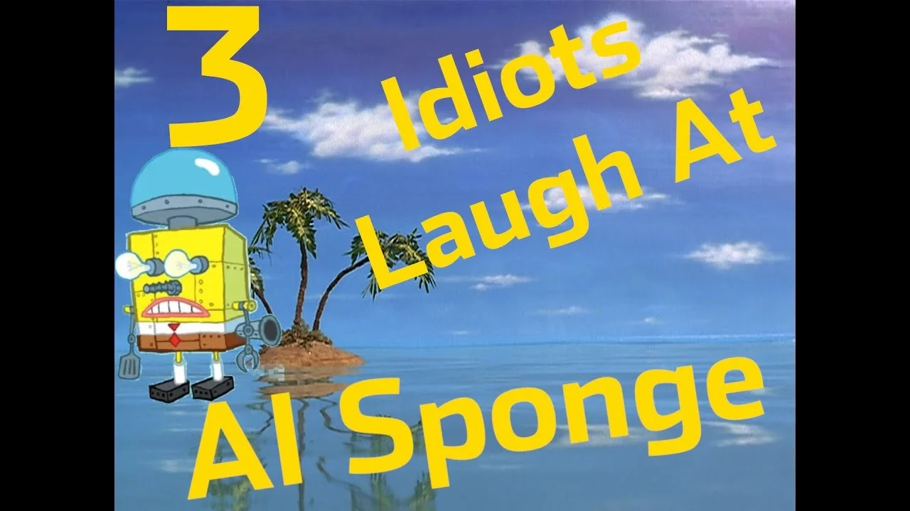 Literally "3 idiots throw out their lungs by laughing at AI generated Spongebob" as a Voice Model