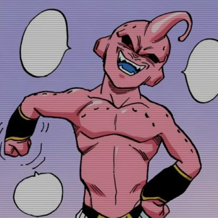 Kid buu-Majin Boo original-Agustín Mario Sauret Garrido-Dragon ball Z (Latin Americ-American Spanish Dub-Español latino)