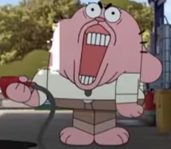 Literally Richard Watterson Glitching (The Amazing World of Gumball)