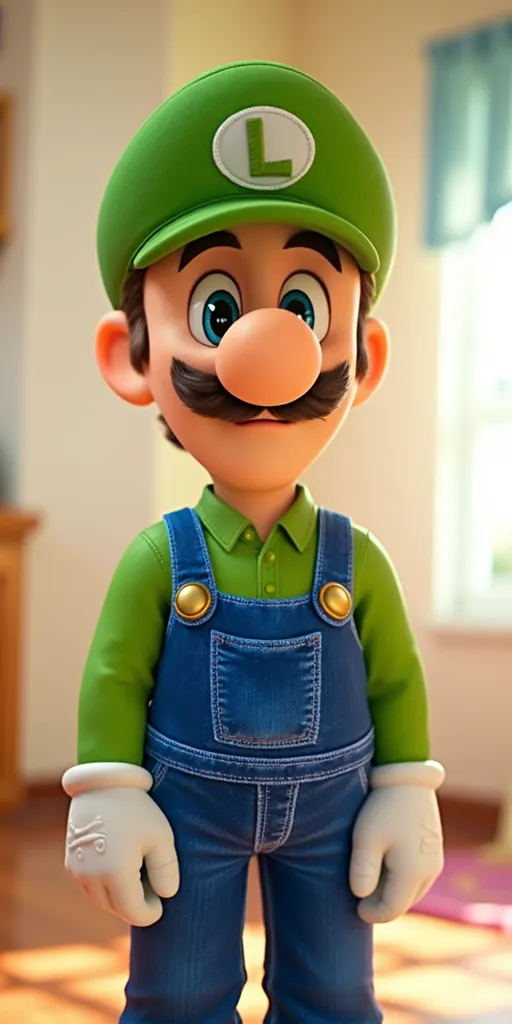 Luigi, 2D art,tradicional art, high resolution (4K), bright colors, soft light.