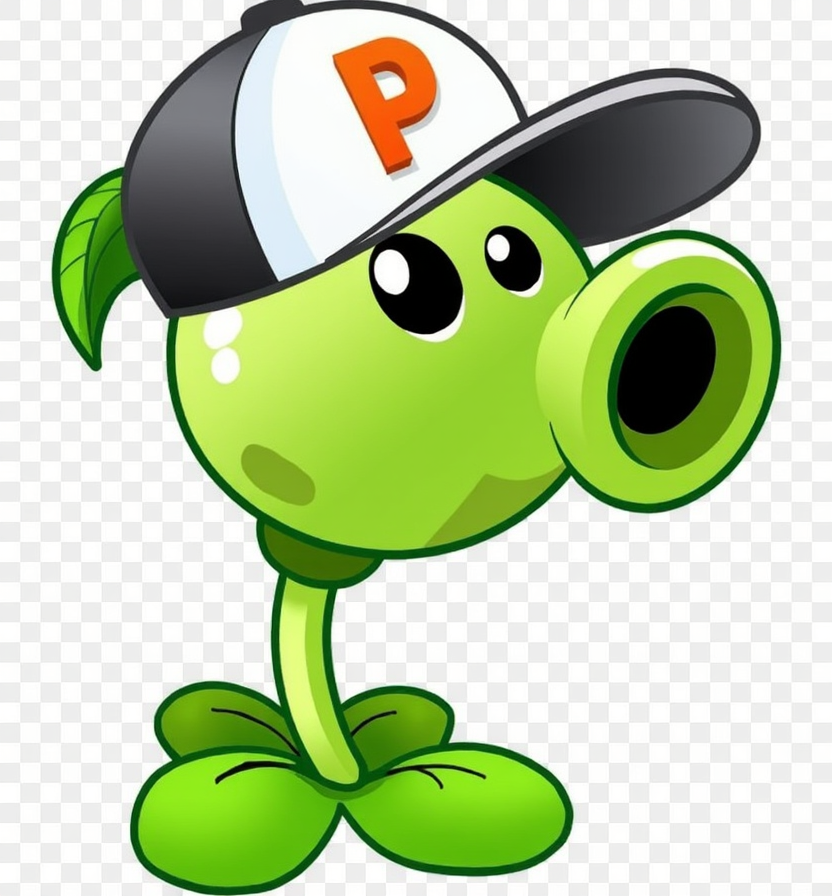 Una planta que tira guisantes por su trompa