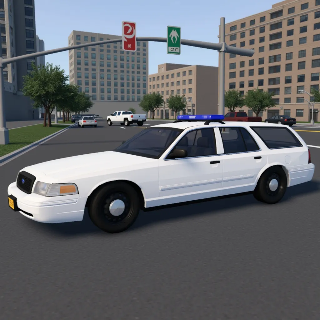 2005 Ford Crown Victoria (as a station wagon) in Car Crushers 2, in a city