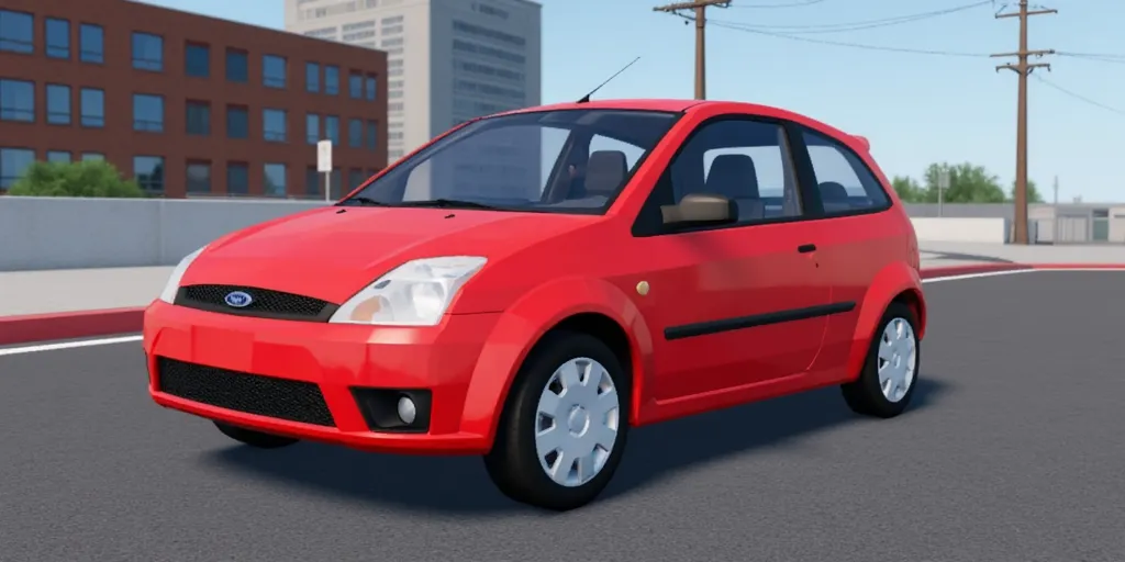 2006 Ford Fiesta in Car Crushers 2, in a city