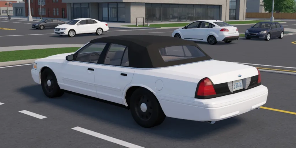 2005 Ford Crown Victoria convertible in Car Crushers 2, in a city