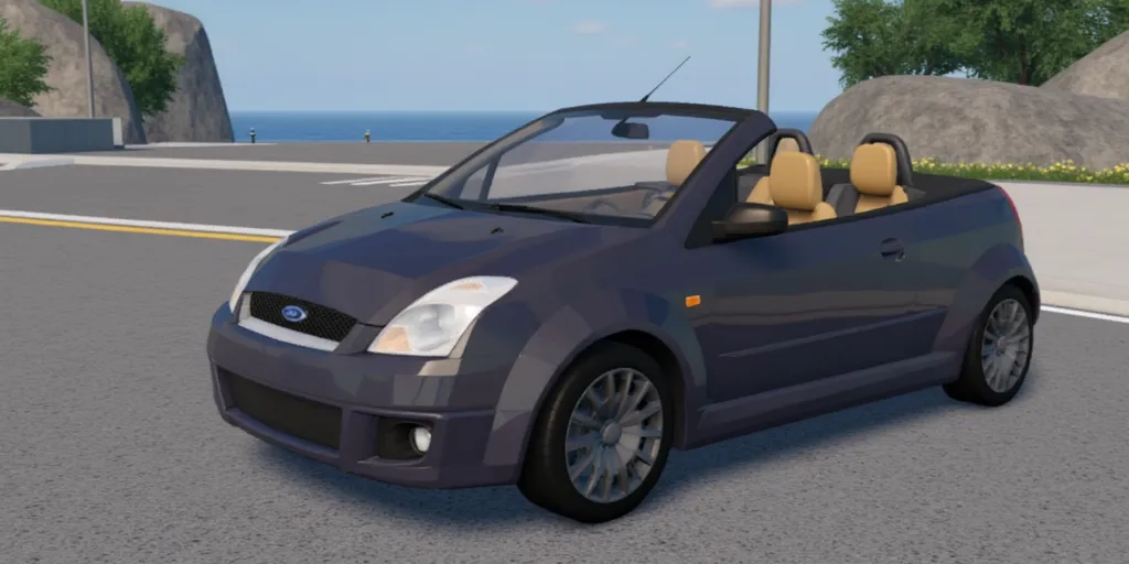 2006 Ford Fiesta convertible in Car Crushers 2, in a city