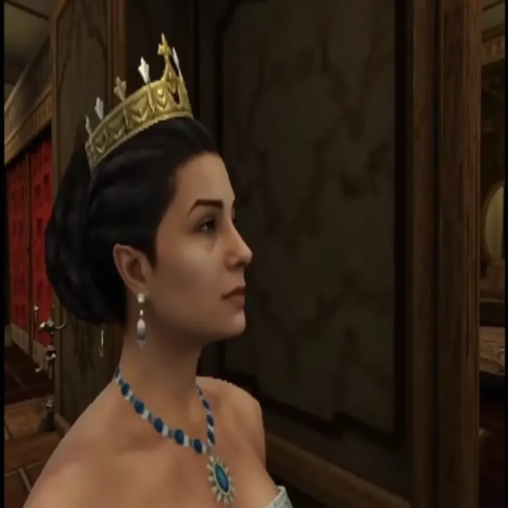 ps1 screencap of the Queen of England