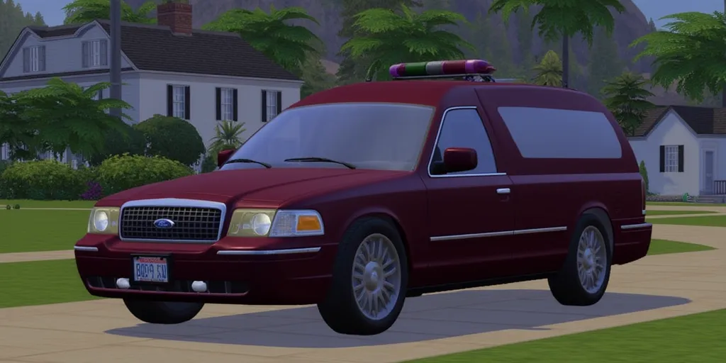 THSMS screencap 2001 Ford Crown Victoria panel van, three-door van