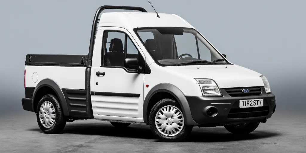 realistic, photorealistic, real-life, 2006 Ford Transit Connect bakkie