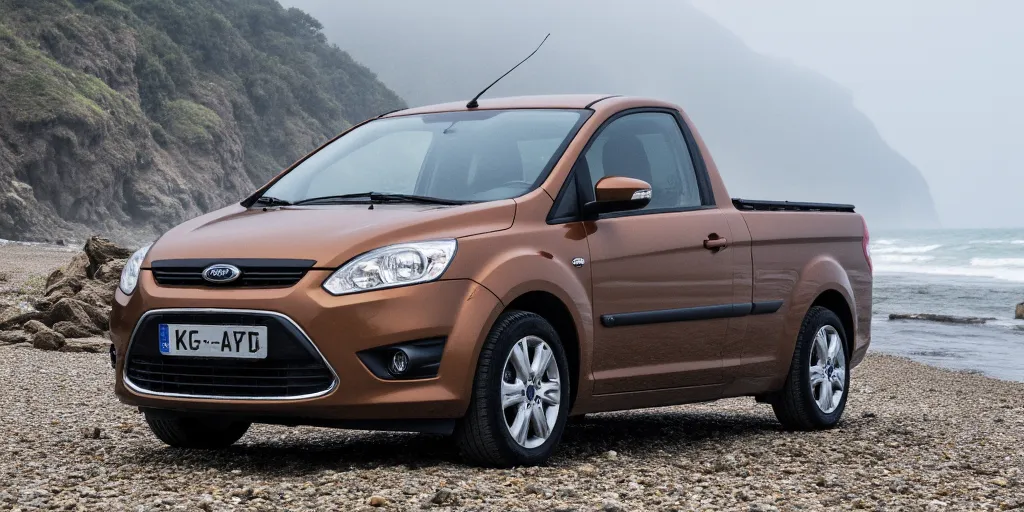 realistic, photorealistic, real-life, 2008 Ford C-Max car bakkie