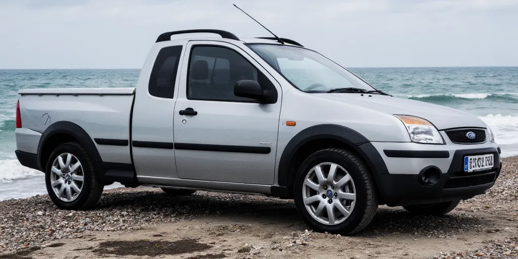 realistic, photorealistic, real-life, 2005 Ford C-Max bakkie