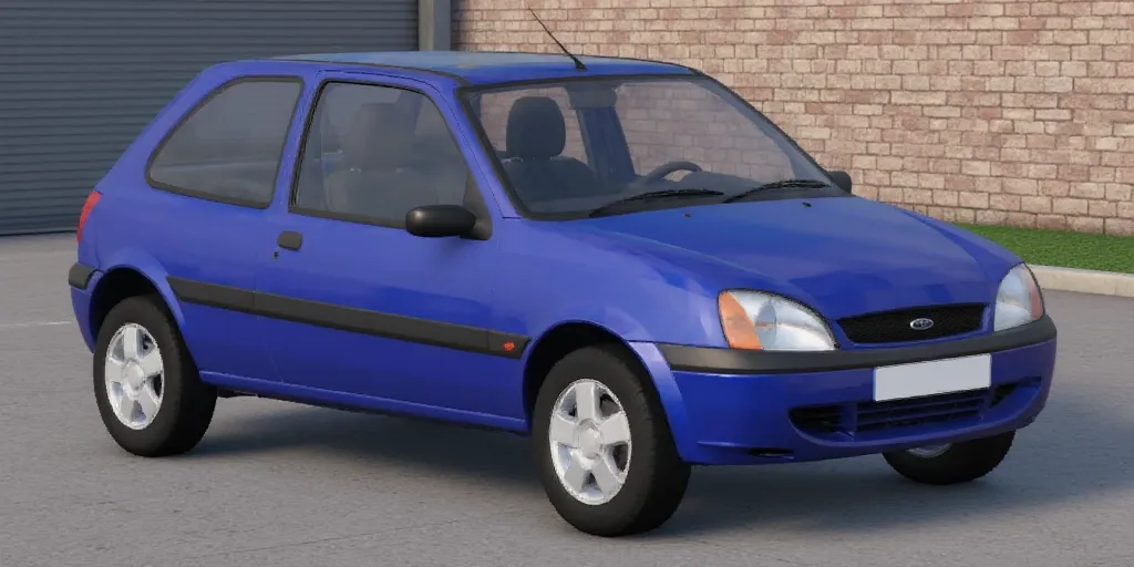 2000 Ford Fiesta three-door hatchback in Car Crushers 2