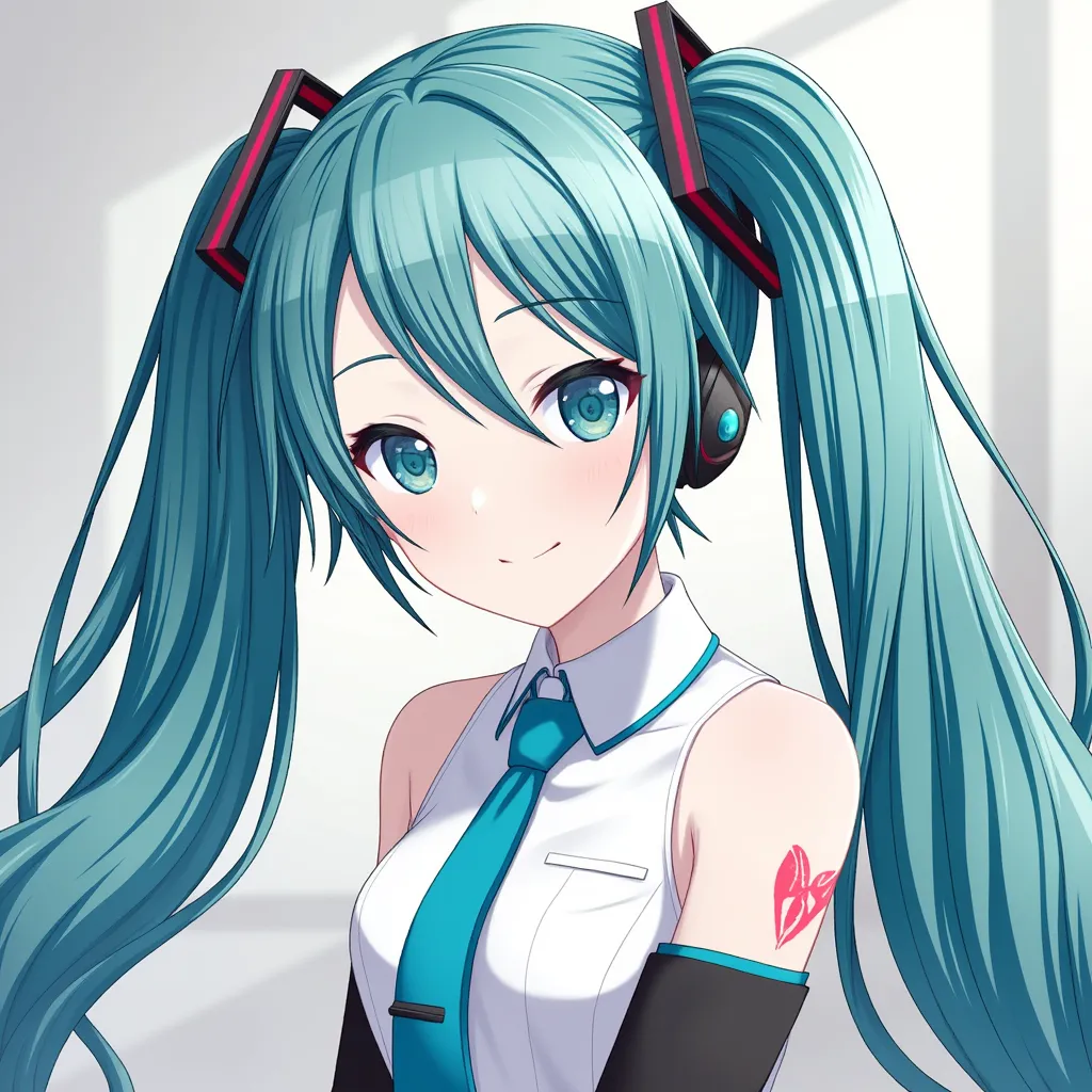  A beautiful painting of Hatsune Miku 