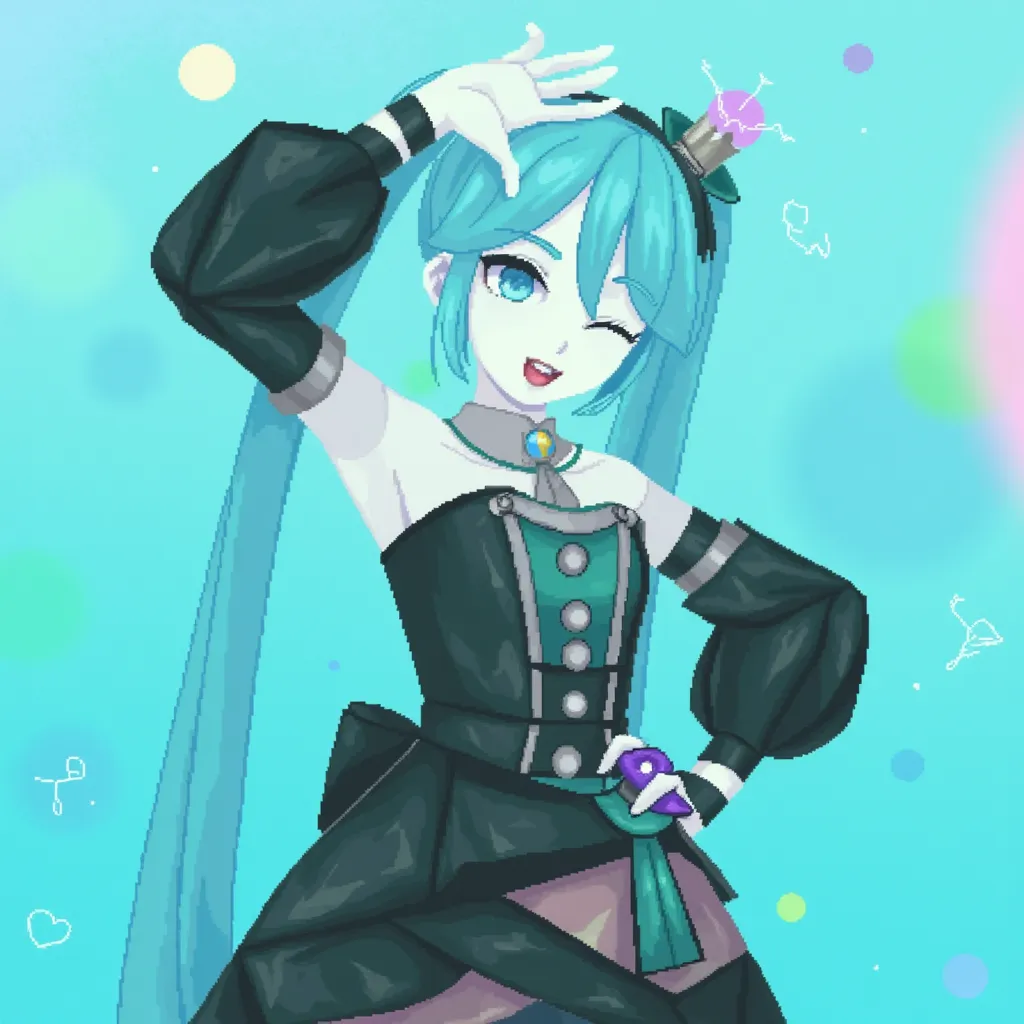 Hatsune Miku Pixel Art