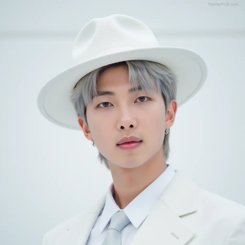 Rm,white hair,white hat,white suit