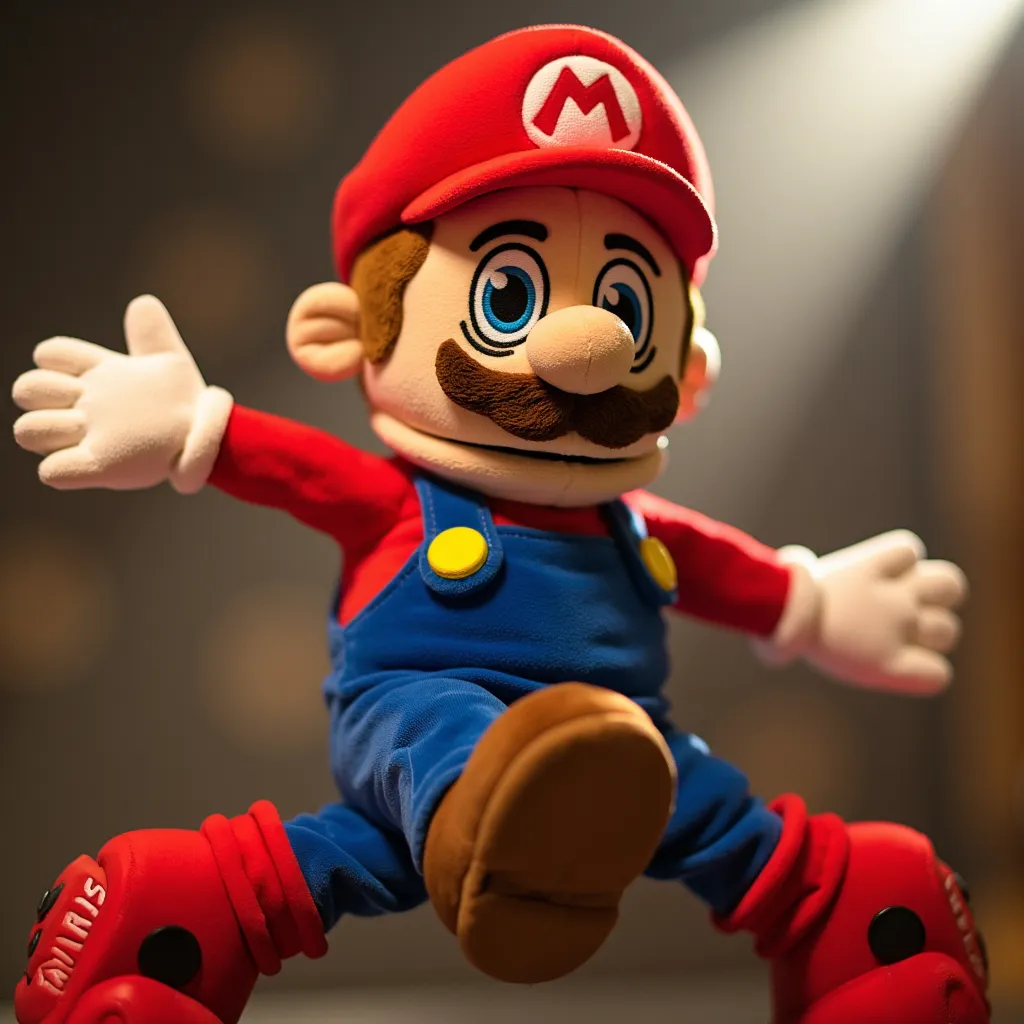 Marvin Puppet as Super Mario