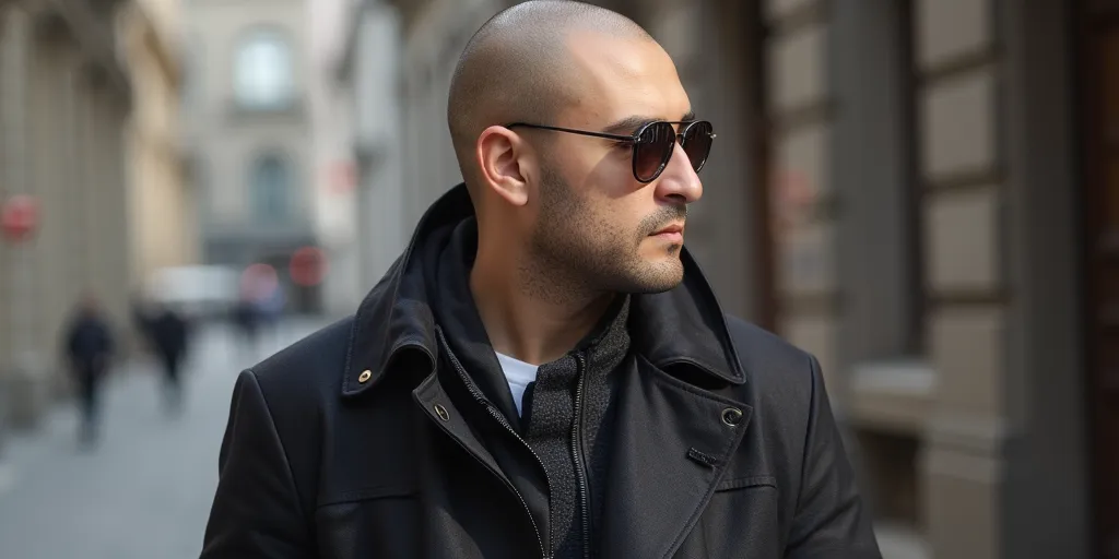 Latest fashion wear, man, bald