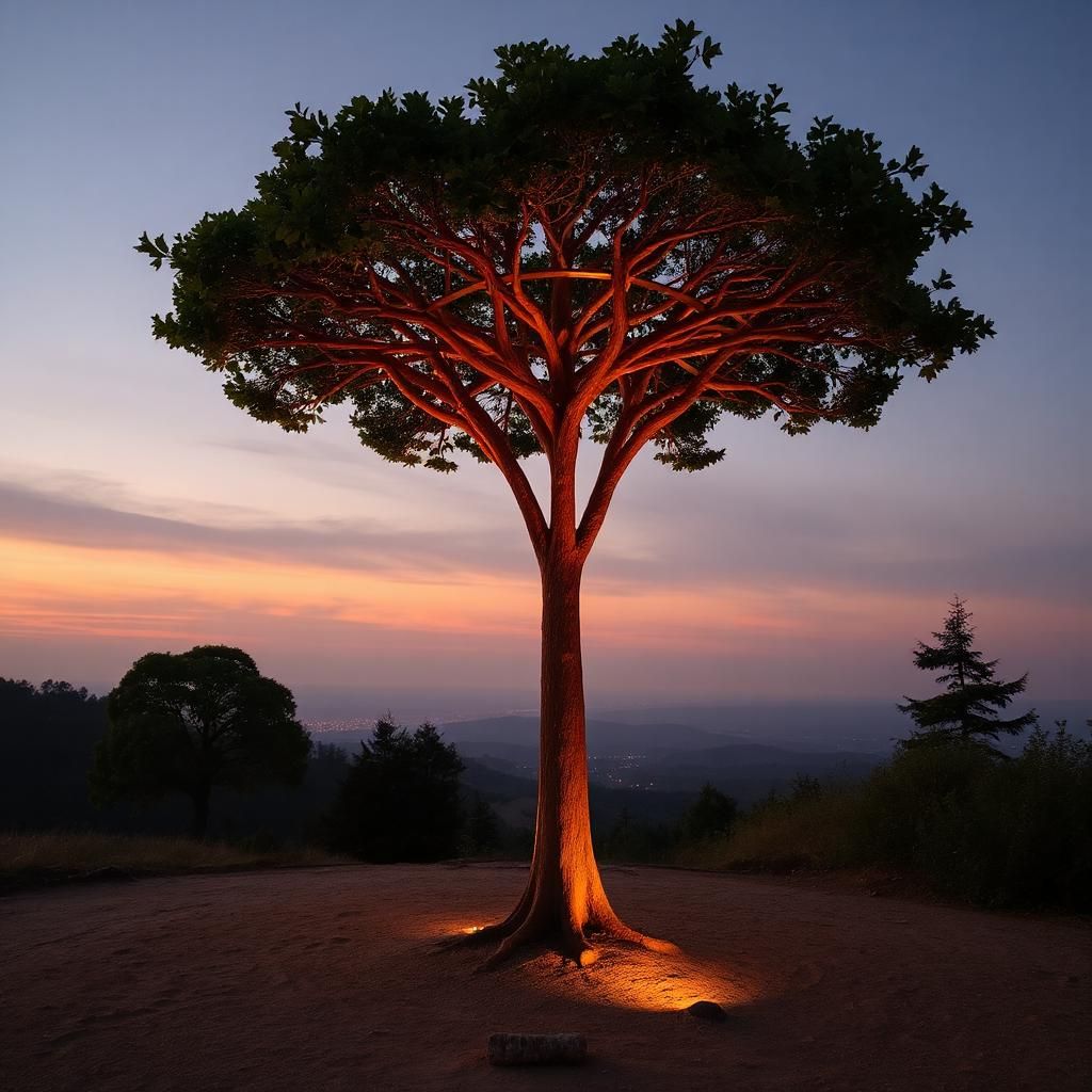 a parasollic tree