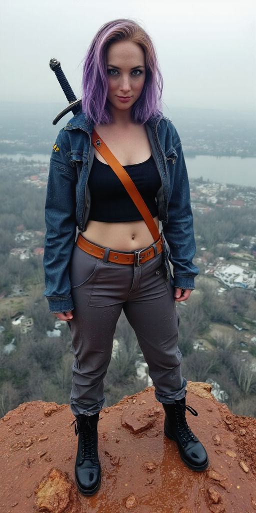 sword and strap, orange strap on boots,