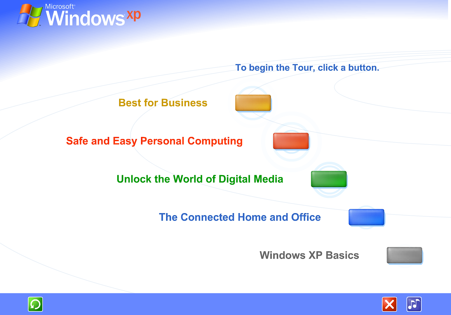 Windows XP Tour narrator
