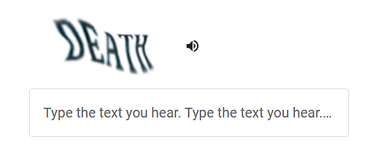 Audio ReCaptcha