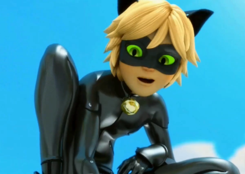 Chat Noir / Cat Noir in the original Miraculous Ladybug theme song (Noam Keniel)