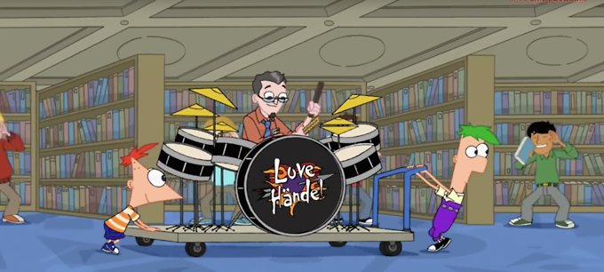 Phineas Flynn (CV: Vincent Martella) & Swampy (Love Händel) (CV: Steve Zahn) - Ain't Got Rhythm (Drums)