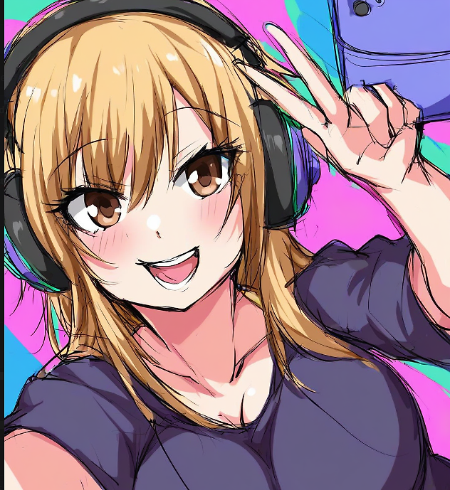 Egirl with LQ mic