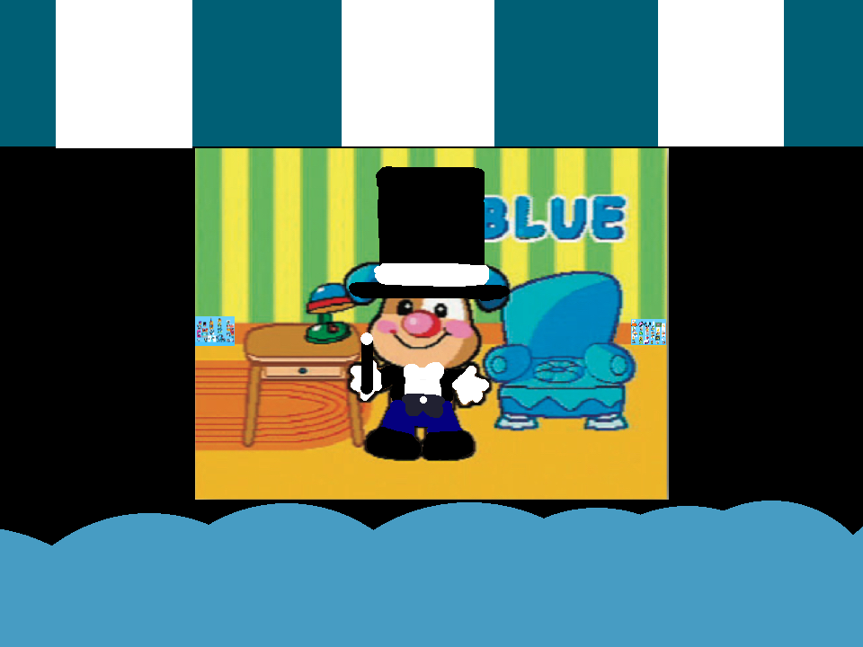 Puppy the circus ringmaster