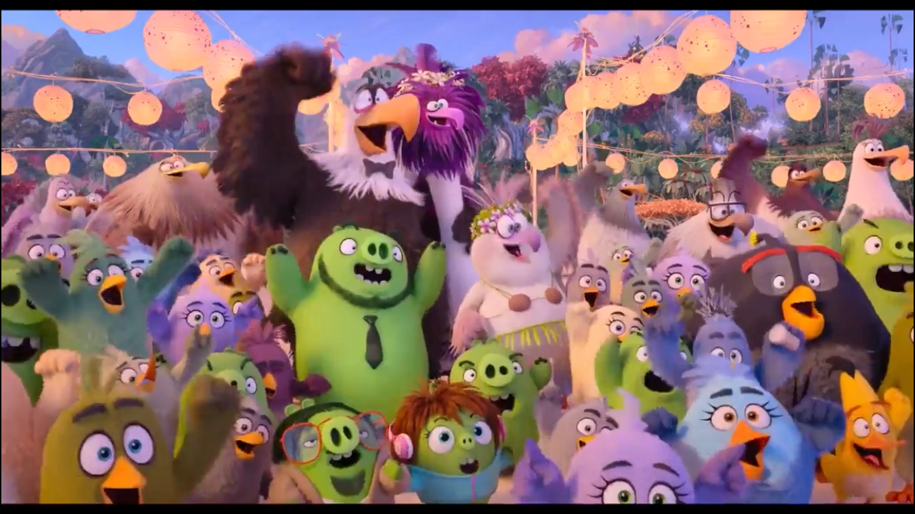 CROWD [CHANTING]: Birds (The Angry Birds Movie 2)