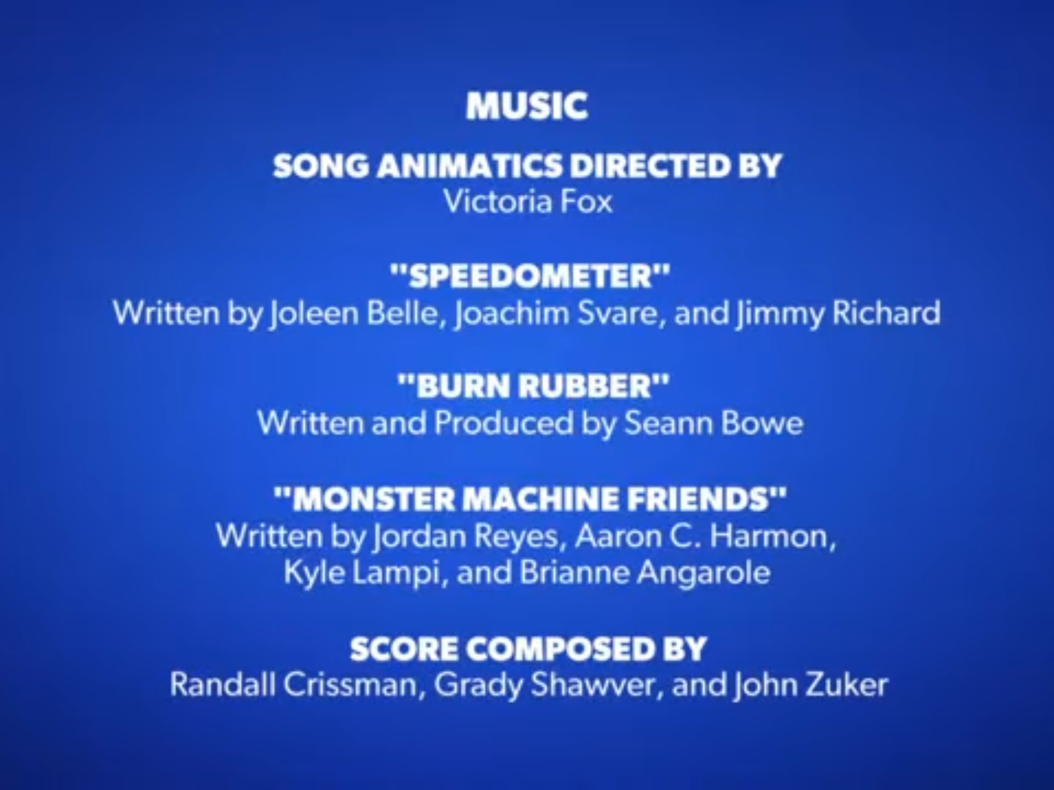 Blaze and the Monster Machines End credits Voice rare