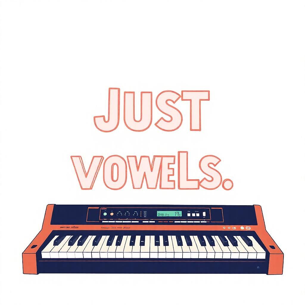 Just vowels synthesizer