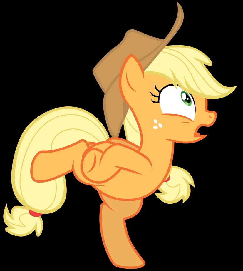 Literally Applejack clucking like a chicken 