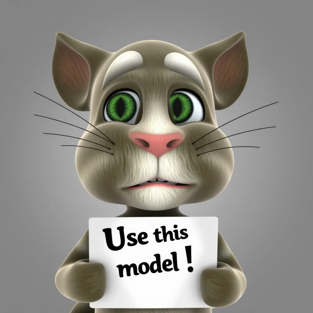 (v2) Cat cartoon turbosquid (2008 version) Talking tom cat
