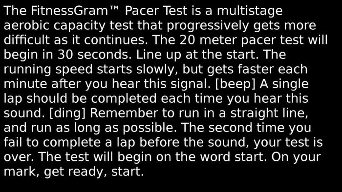 Fitness Gram Pacer Test Guy