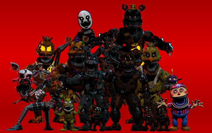 FNAF 4 Voices Combined