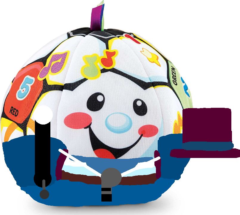 Paulo the ringmaster soccer ball (the fisher price laugh and learn circus show)