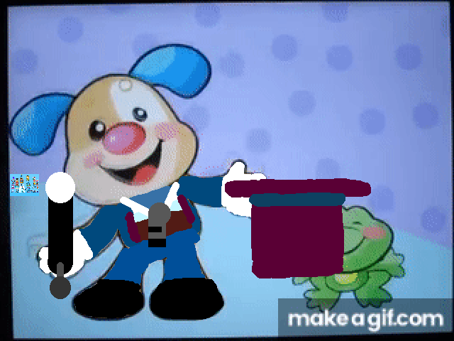 Puppy the ringmaster and Froggy