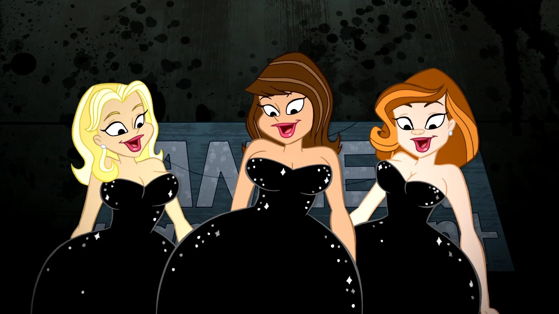 Backup singers from looney tunes show
