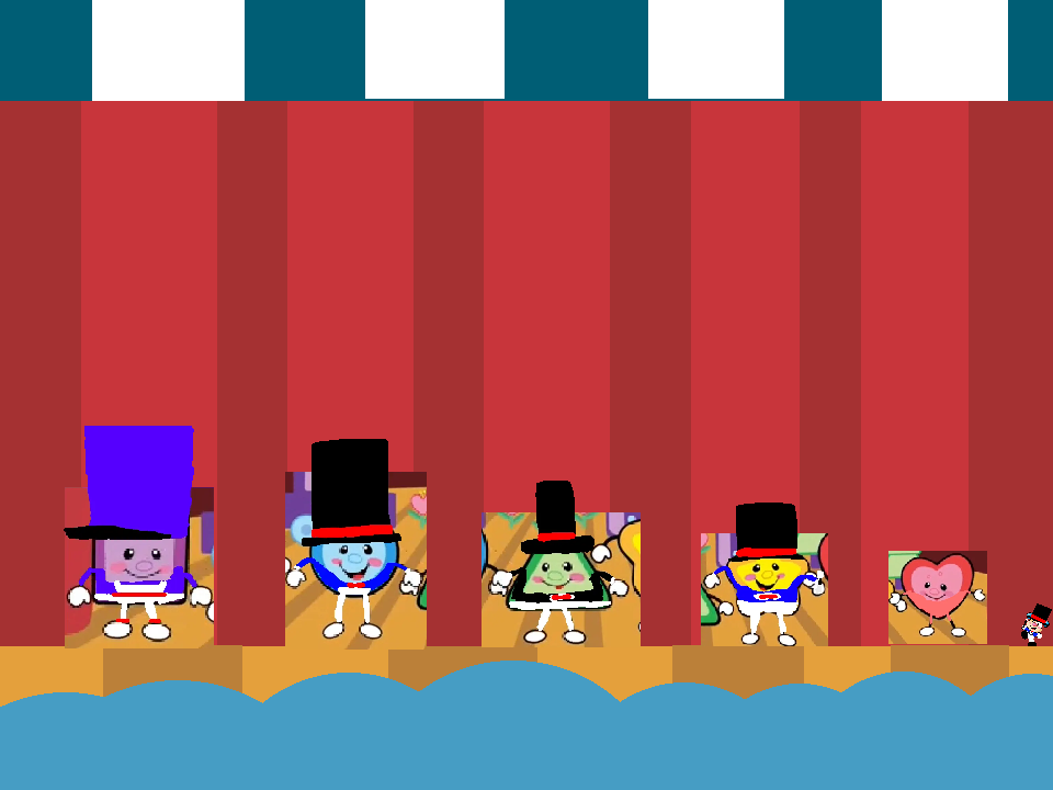 The performer shapes and Puppy the ringmaster