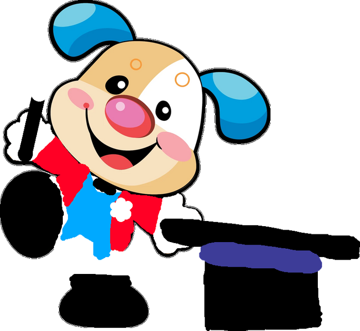 Puppy the space circus ringmaster