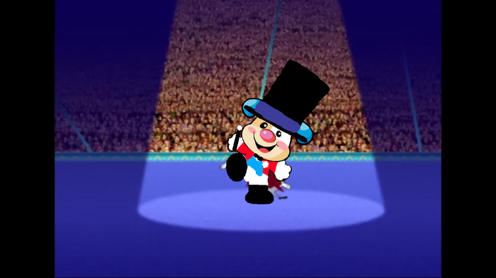 Puppy the circus ringmaster